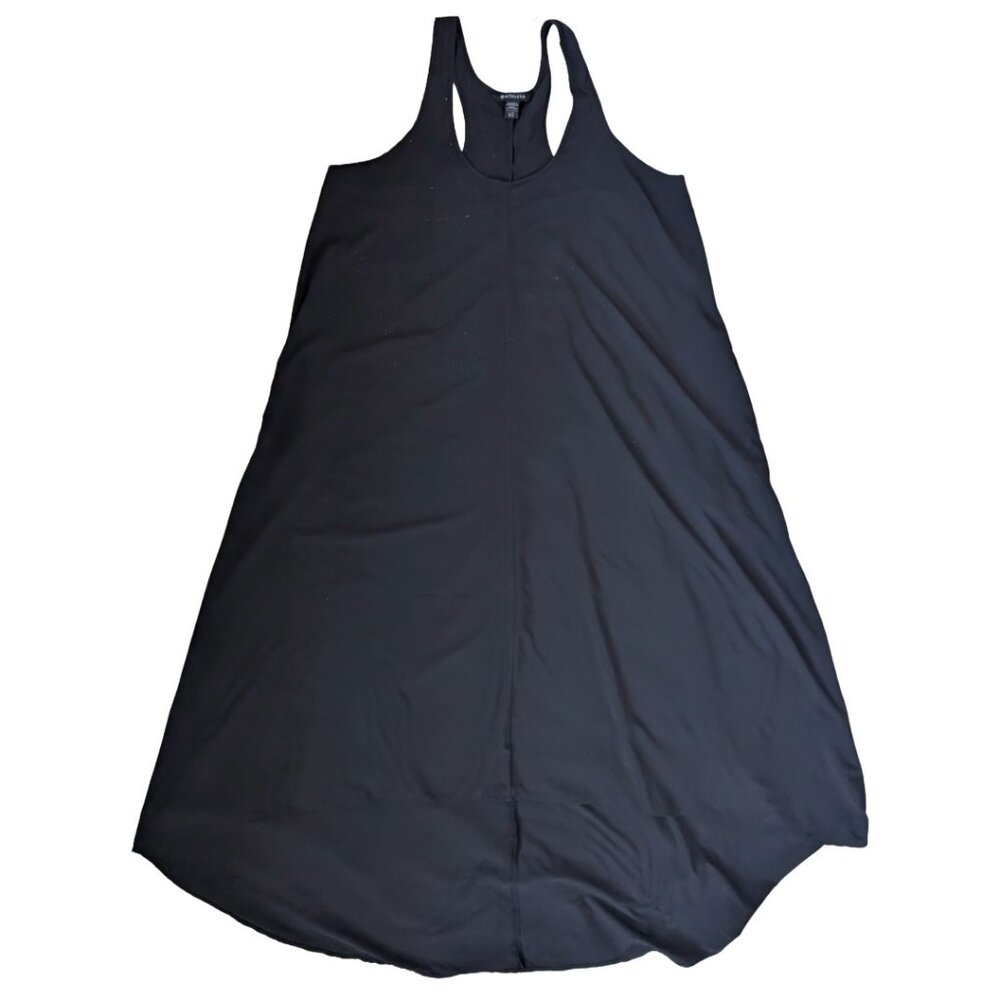 Athleta Black Wrinkle Resistant Racerback Dress Sz L
